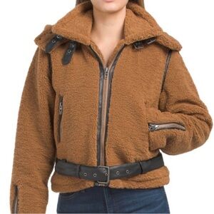 Blank NYC Brown Teddy Jacket